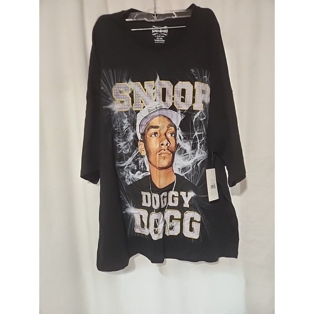 Dogg Supply by Snoop Dogg Graphic T-Shirt  Mens  2XL Black Rap Tee New